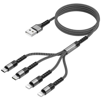 RAVIAD Multi USB lade Kabel ,4 in 1 Multi Ladekabel Apple iPhone Samsung Huawei