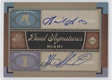 2012 SP Signature Edition Dual Signatures Gaby Sanchez Kyle Skipworth Auto 1h3