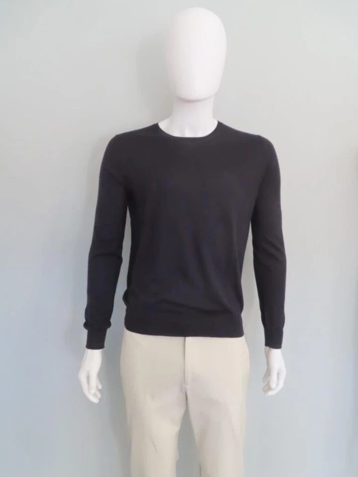 Suéter PRADA azul marino de cachemir y seda para hombre talla 52 Foto 4 de 4