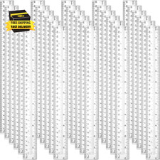 30 Pcs Wooden Rulers Bulk 12 Inch Ruler for Classroom, Easy-To-Read with Inches