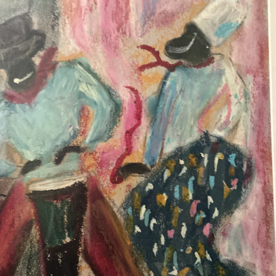 Candombe тропический оркестр - картина маслом с изображением афро-латиноамериканских музыкантов и танцоров - Изображение 4 из 4