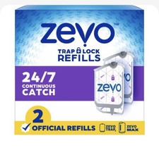 Zevo Flying Insect Trap, Fly Trap Refill Cartridges 2 Refill Cartridges 