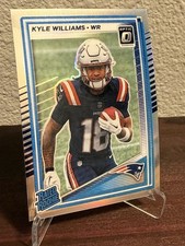2025 Panini Donruss Optic Kyle Williams #245 Rated Rookie Holo Prizm Patriots