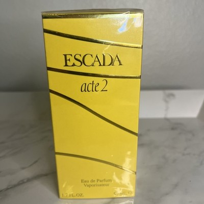 ESCADA ACTE 2 Eau De Parfum Spray 1.7 oz / 50 ml  Sealed
