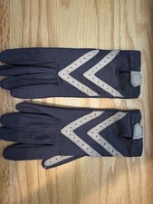 Vintage Isotoner Women  s Gloves Brown and tan 80s 90s Stretch Dress Gloves