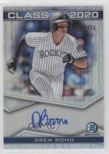 2020 Bowman Draft Class of 2020 55/250 Drew Romo #C20A-DR Auto 03j5