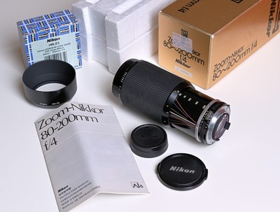 Nikon Zoom-Nikkor AiS 80-200mm / 1:4,0 *** sehr gut erhalten / excellent ***