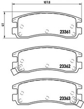 Plaquette de frein Chevrolet ALERO