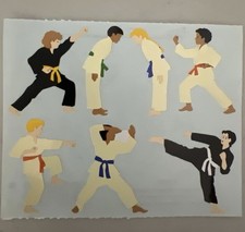 Mrs. Grossman s Large Stickers Karate 1/2 sheet