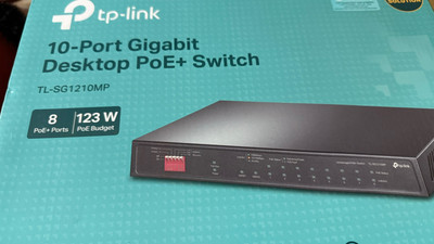 TP-Link TL-SG1210P   10-Port Gigabit Desktop Switch With 8- Port PoE+