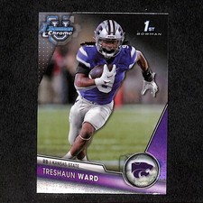 Treshaun Ward 2023 Bowman University Chrome #3 Kansas State Wildcats