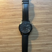 Fossil Herren-Armbanduhr Schwarz Modell FS5132 Leather Band