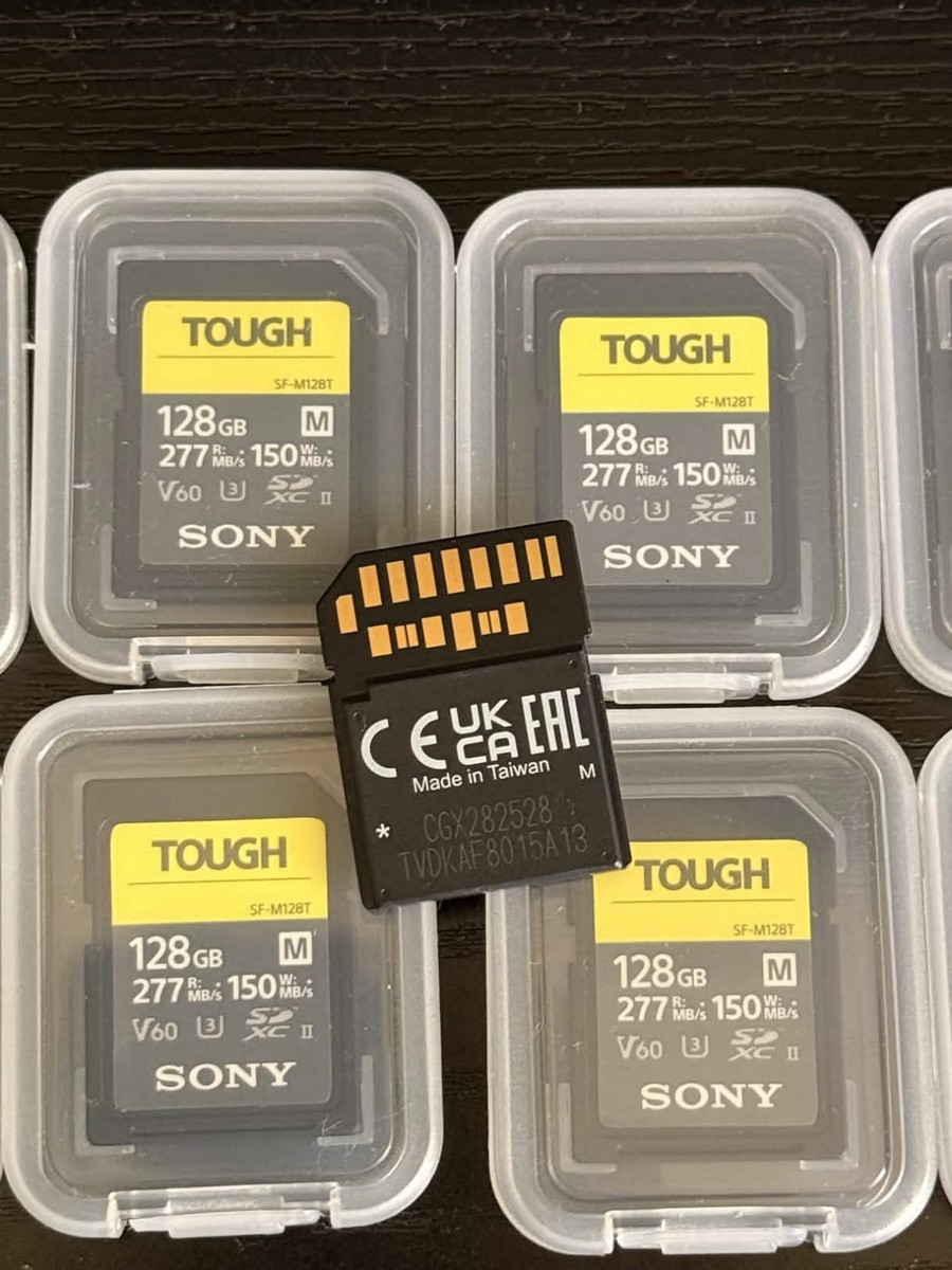 Sony M Tough 128GB Series SF-M128T UHS-II Class 10 U3 V60 SDXC SD