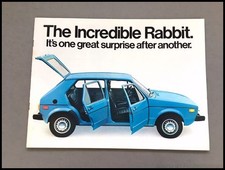 1978 VW Volkswagen Rabbit and Diesel 16-page Vintage Car Sales Brochure Catalog