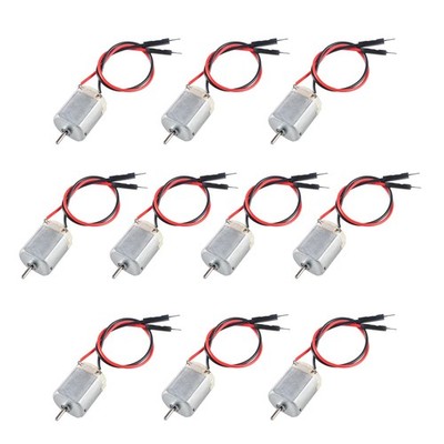 10PCS 130 Miniature DC Motors 1.5V 3V 5V 6V Micro Electric Motor with Wire for D