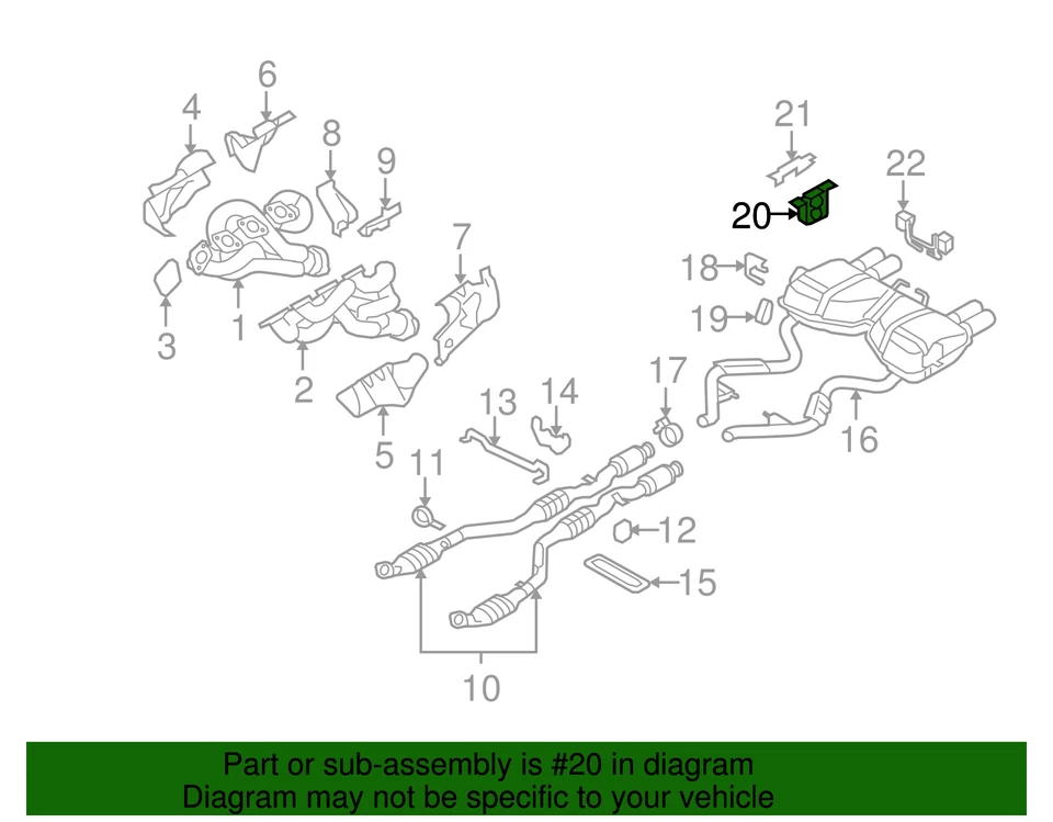 Silenciador traseiro de borracha genuíno BMW 18-20-1-401-797 - Imagem 2 de 2
