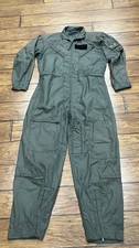 Vintage US Military Flyers Suit Coverall Mens 44R Green CWU-27/P Flight 90s READ
