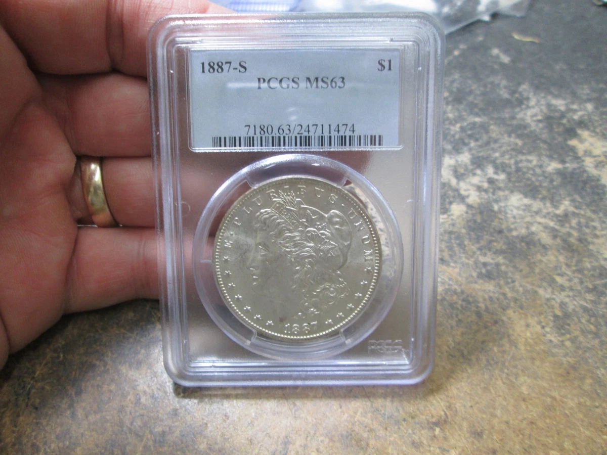 NGC Grade MS 63 1887 Year Morgan US Dollars (1878-1921) for sale