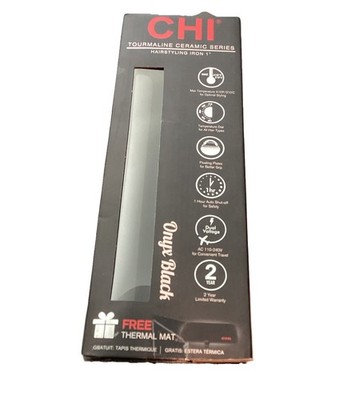 CHI Tourmaline Ceramic Series Hairstyling 1'' Flat Iron Onyx Black