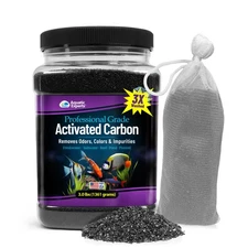 Aquatic Experts Premium Activated Carbon, Aquarium Filter Media & Fine Mesh Bag