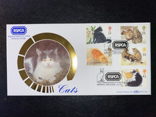 1995 CATS BENHAM/RSPCA OFFICIAL BLCS101b LTD EDN FDC & RSPCA, HORSHAM SHS CV £20