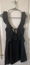 NWOT Hello Molly Little Black Dress Flutter sleeves Small