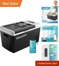 EUHOMY 12 Volt Refrigerator, Portable Car Fridge, 12V Fridge