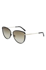 NEW Lacoste L230S 002 Matte Onyx Sunglasses with Brown Gradient Lenses