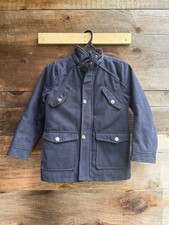 Urban Republic Boys Navy Wool Military Style Field Jacket Size 7/8