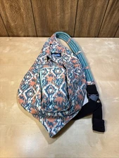 Kavu Rope Sling Bag BEACH PAINT Multicolor Blue Rust Turquoise White