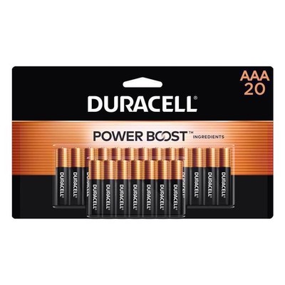 Duracell Coppertop AAA Alkaline Batteries Carded 20 Count (20/Card)