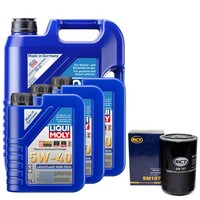 MotoröL Set 5W-40 Liqui Moly 8 Liter + ÖLfilter FüR Citroen DAF Peugeot 2.5 TD