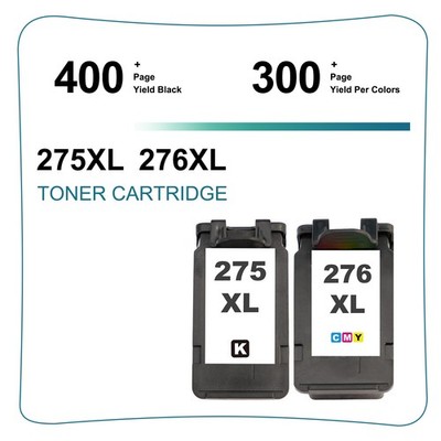 Cartucce Inchiostro Compatibili Canon PG-275XL Nero E CL-276XL Colore Alta Resa Per TS3520 TS3500