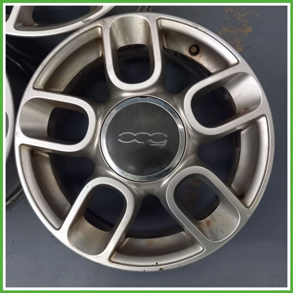 4 Cerchi Borbet F 6x15 ET35 4x98 Brilliant Silver – Compatibili Con Fiat 500, 500e, Bravo, Panda E Tante Altre
