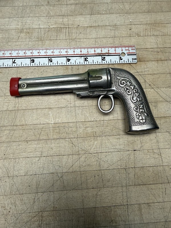 Scarce VINTAGE ANTIQUE STEVENS VICTOR CAST IRON CAP GUN Pea Shooter 1892