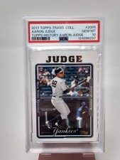 2017 Topps Transcendent History Aaron Judge 2005 7/87 PSA 10 Gem Mint