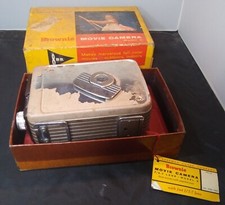 Vintage 1950's kodak brownie movie camera model 2 with box and tag f2.7 lens
