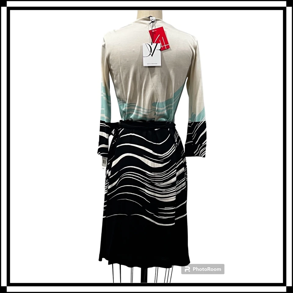 Vestido envolvente de jersey de seda DIANE Von FURSTENBERG - Talla 4 / Nuevo con etiquetas Foto 2 de 4