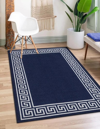 Non Slip greeky Runner Rug Living Room Carpet Bedroom Hallway Kitchen Floor Mat - Picture 61 of 68