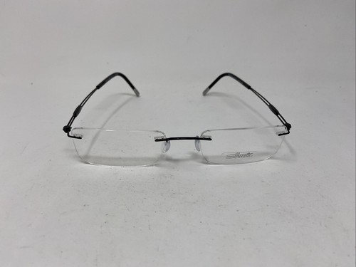 SILHOUETTE EYEWEAR 5221 50 6060 51-19-140 5227 BLACK RIMLESS EYEGLASSES F210
