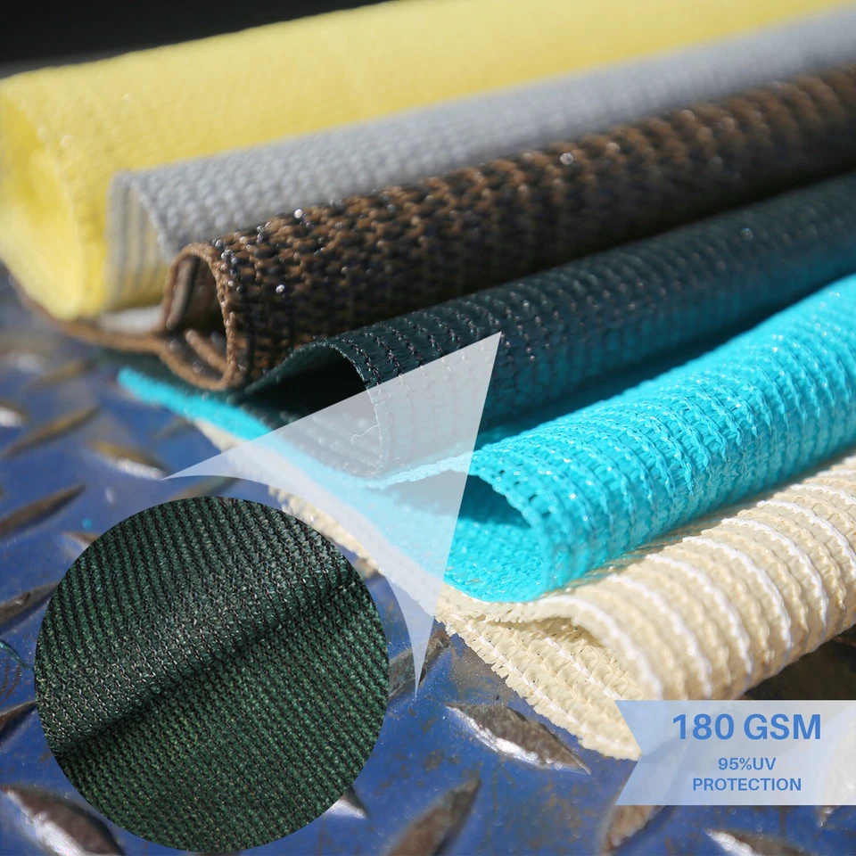 8 FT Green Fabric Roll Sunwind Screen UV Block Shade Cloth patio Yard - Image 2 of 4