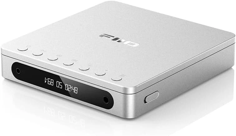 FiiO DM13 Bluetooth Multifunktionaler Tragbarer CD-Player (Silber, Bluetooth)