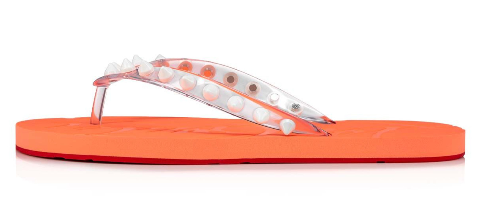 Christian Louboutin Loubi Flip Spikes Donna Flat Drag Thong Flip Flop Sandal 41 image 3