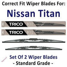 Wiper Blades 2-Pack Standard Wipers - fit 2004+ Nissan Titan - 30240/221