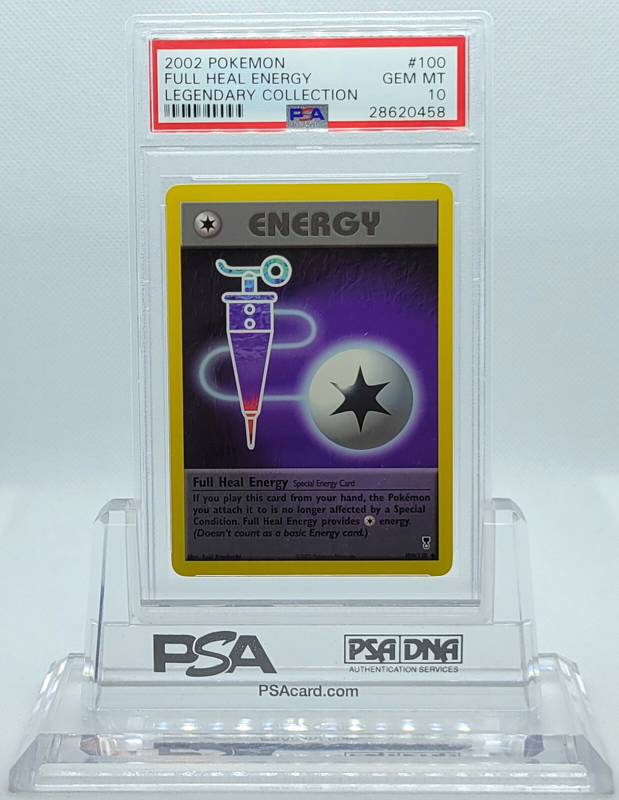 POKEMON LEGENDARY COLLECTION FULL HEAL ENERGY #100 PSA 10 GEM MINT #28620458