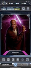 Topps Star Wars Digital Card Trader Tier 7 - Laser Burst Pink Mace Windu - S3