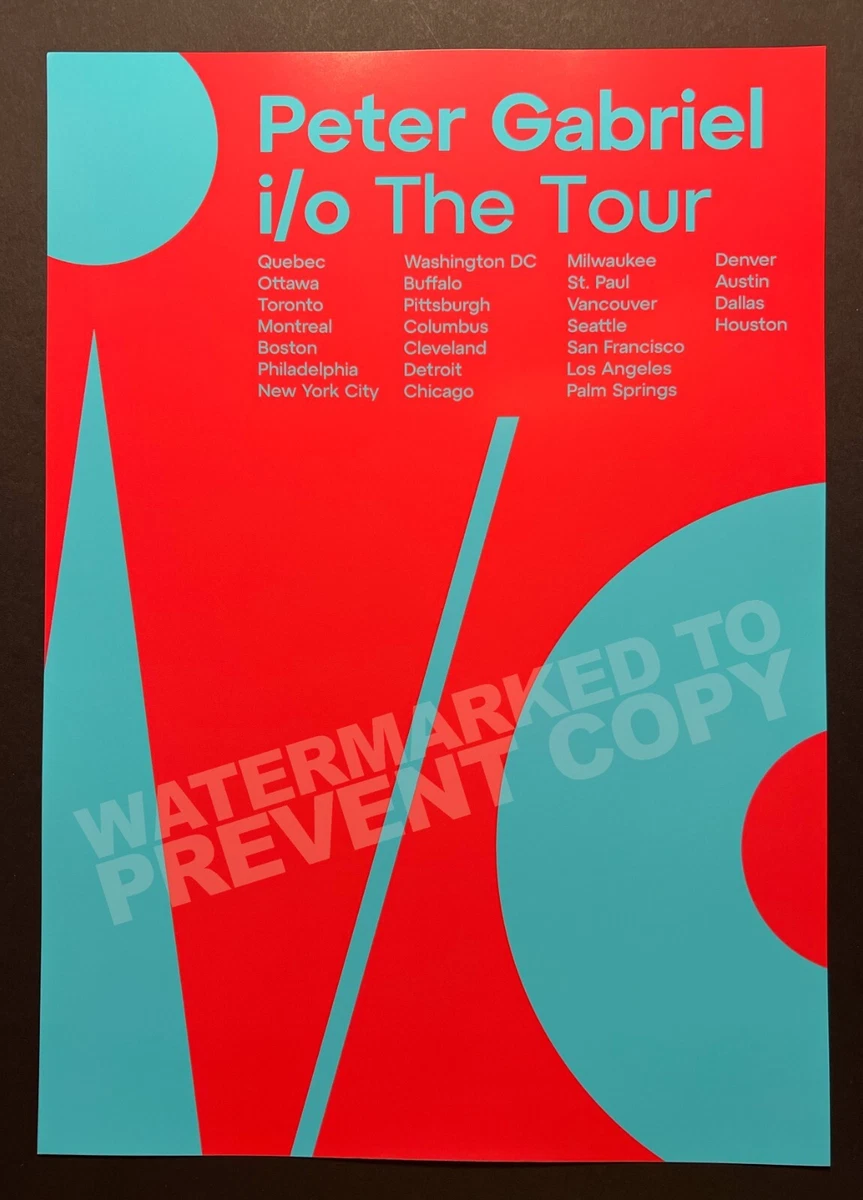 Peter Gabriel Memorabilia for sale | eBay