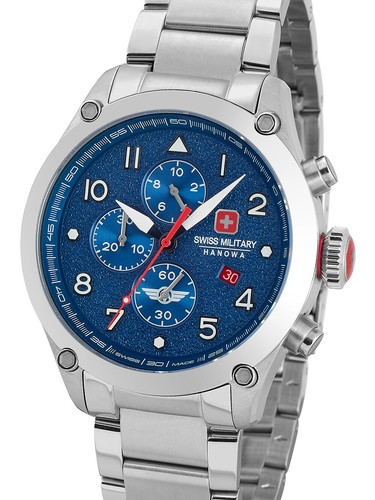 Swiss Military Hanowa SMWGI2101502 Nightflighter Chronograph Mens Watch 44mm - 第 1/3 張圖片