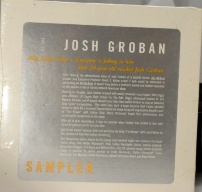 Josh Groban Sampler CD You're Still You Gira Con Me Cinema Paradiso 100765