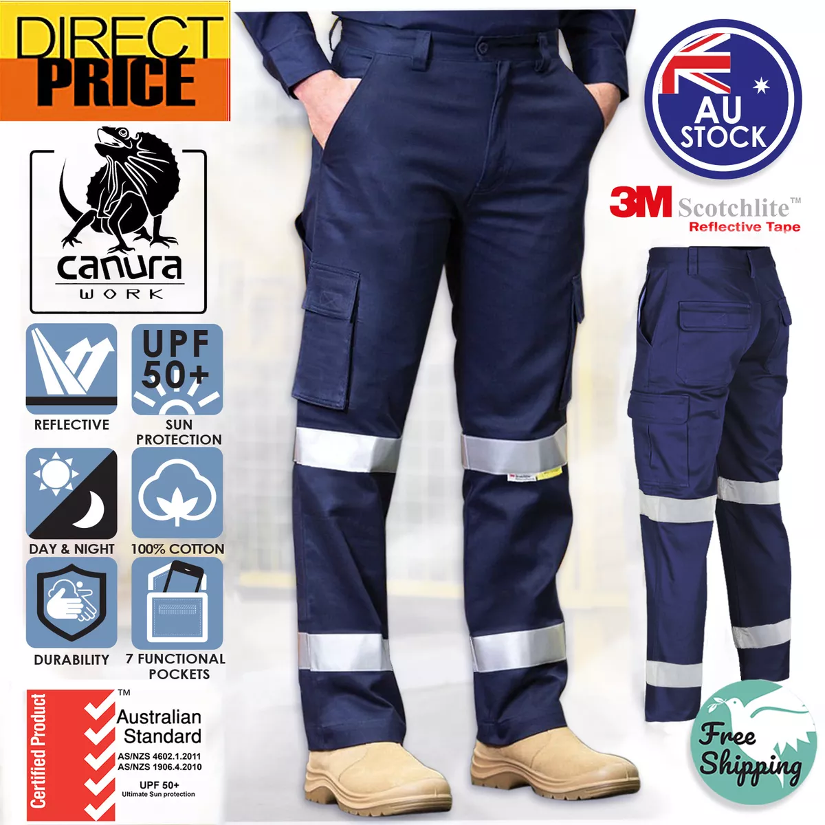 Cotton hi vis best sale trousers